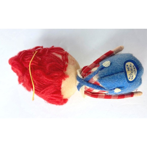 Vintage 1973 Raggedy Andy The Bobbs Merrill Co Christmas Ornament Made in Japan - Picture 5 of 6